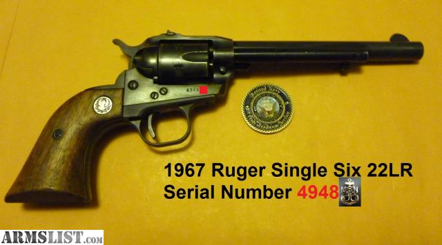 ruger old model single six serial numbers date manufactured